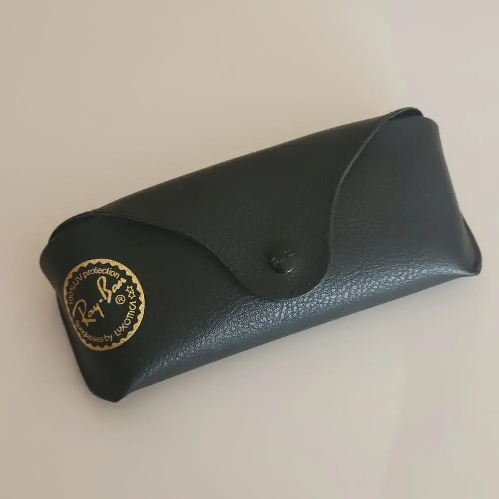 Ray-Ban faux leather sunglasses eyeglasses case black 823
